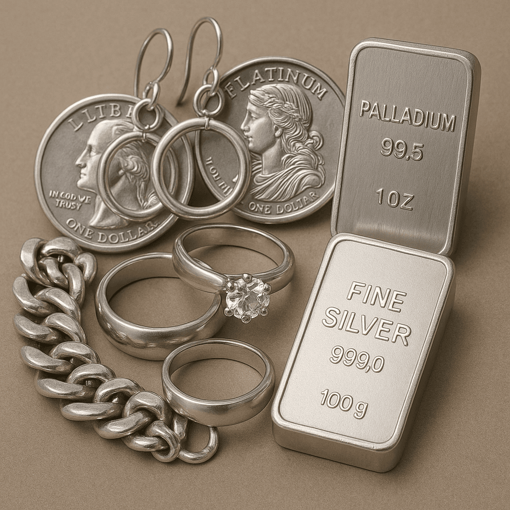 Silber, Platin und andere Edelmetalle